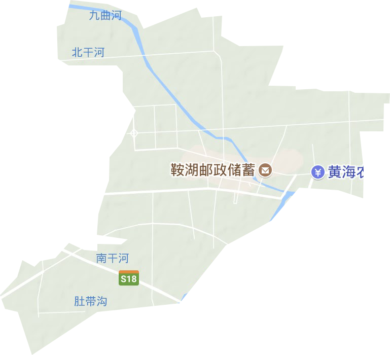 鞍湖街道地形圖