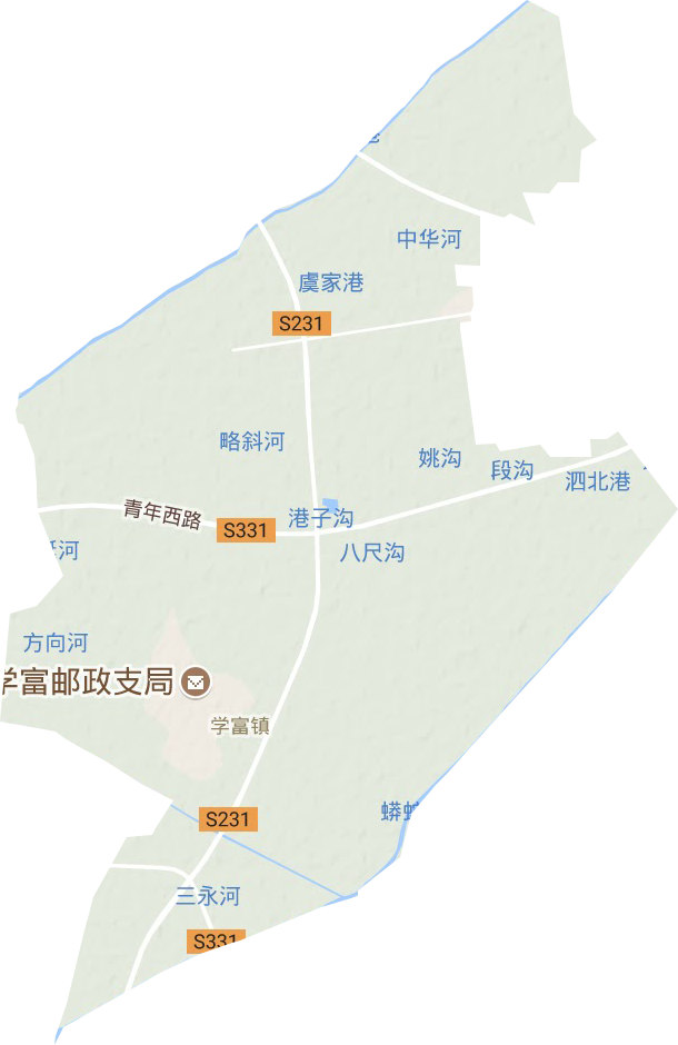 學(xué)富鎮(zhèn)地形圖