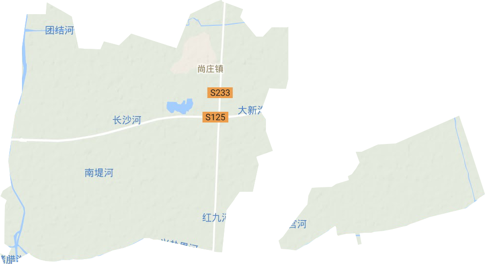 尚莊鎮地形圖