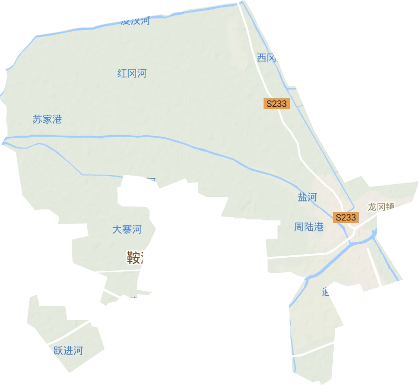 龍岡鎮地形圖
