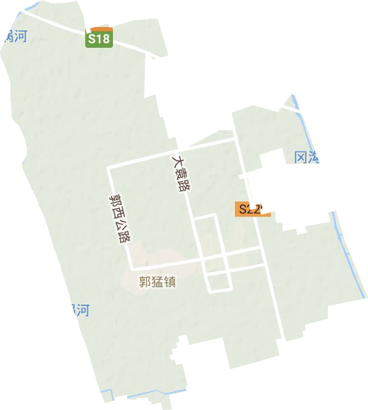 郭猛鎮地形圖