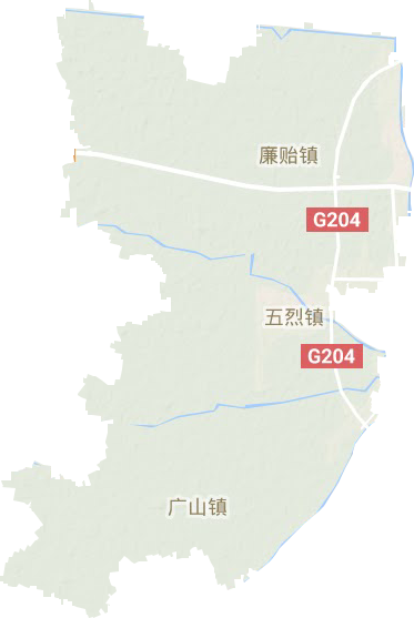 五烈鎮地形圖