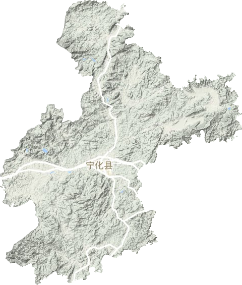 寧化縣地形圖