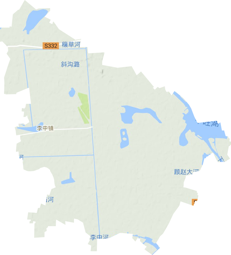 李中鎮(zhèn)地形圖