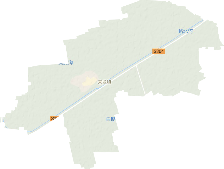 來龍鎮(zhèn)地形圖