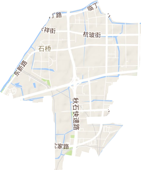 石橋街道地形圖