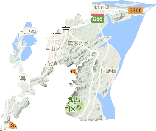 濂溪區(qū)地形圖