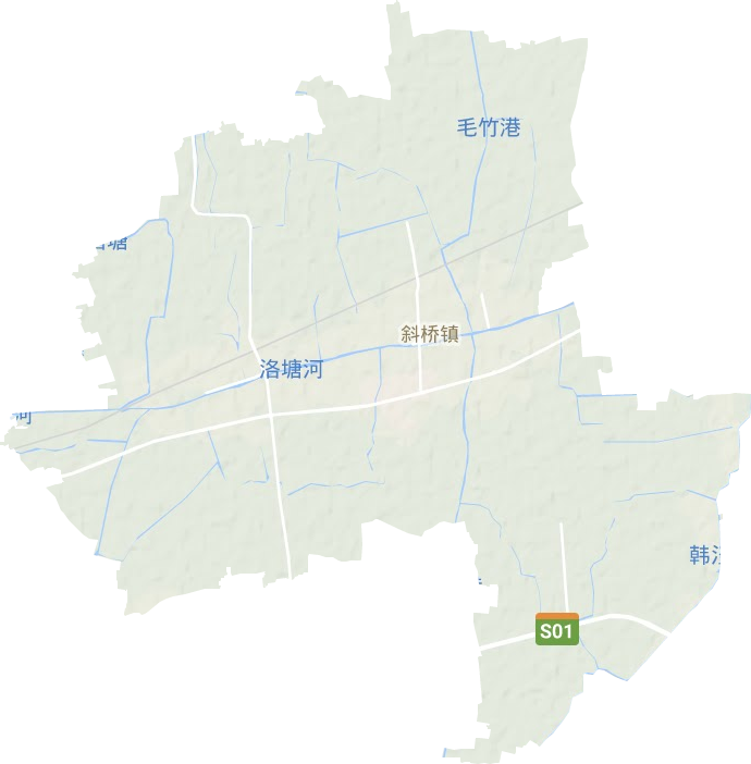 斜橋鎮(zhèn)地形圖