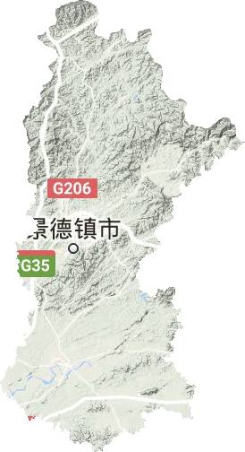 景德鎮市地形圖