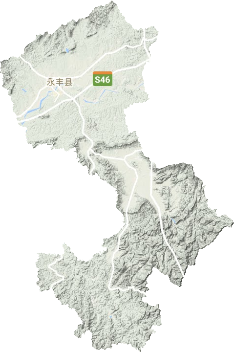 永豐縣地形圖