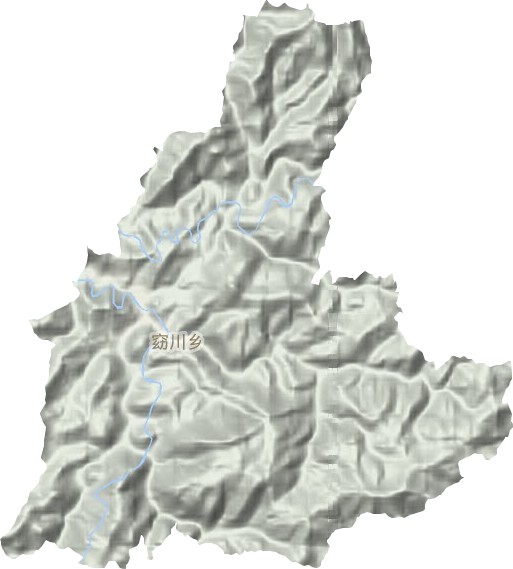 窈川鄉地形圖