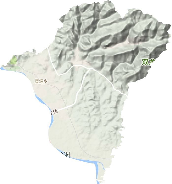 靈洞鄉地形圖