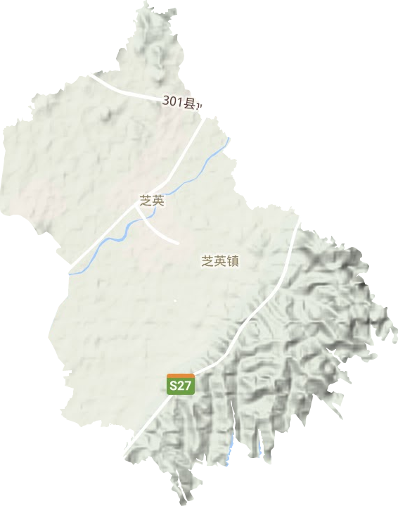 芝英鎮地形圖