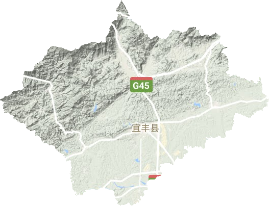 宜豐縣地形圖