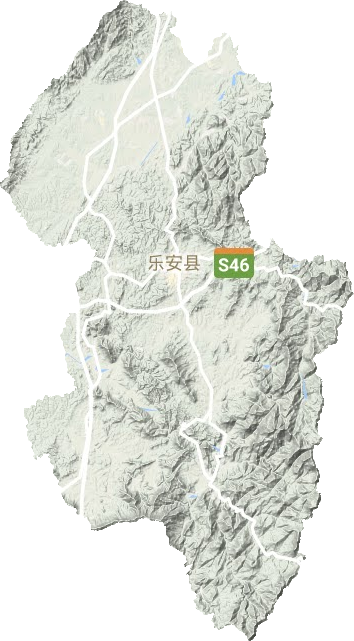 樂安縣地形圖