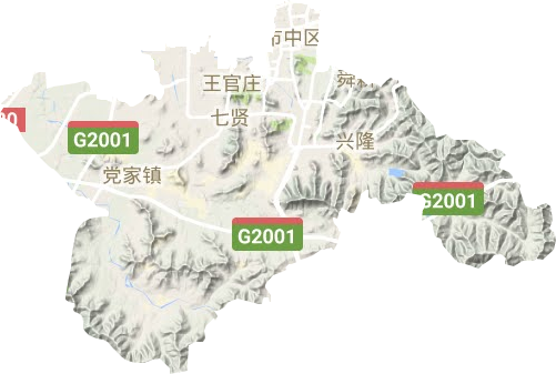 市中區(qū)地形圖