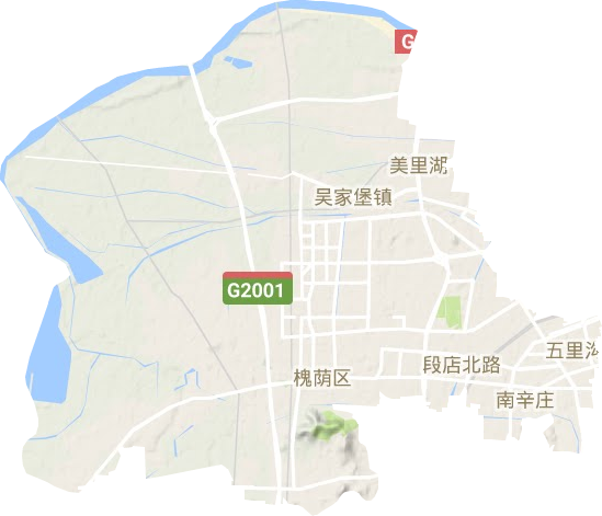 槐蔭區(qū)地形圖