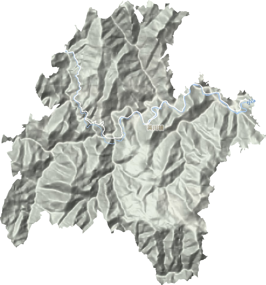 英川鎮地形圖