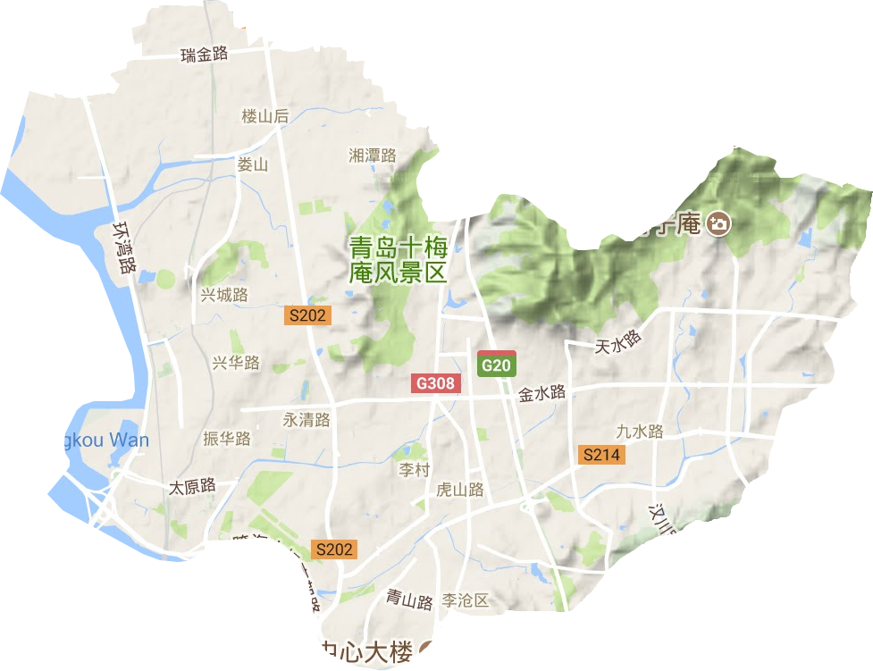 李滄區(qū)地形圖