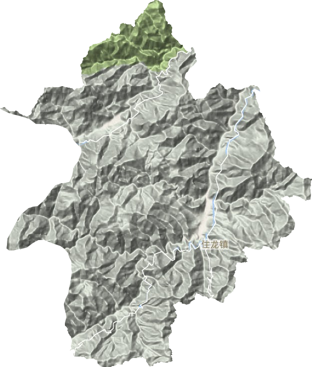 住龍鎮(zhèn)地形圖