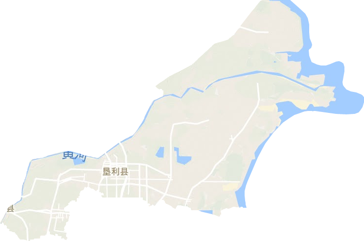 墾利區地形圖