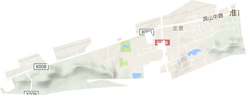 龍泉街道地形圖