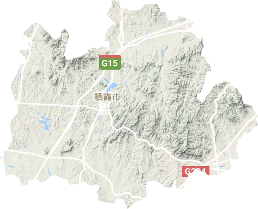 棲霞市地形圖