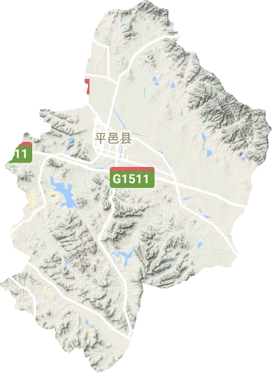 平邑縣地形圖