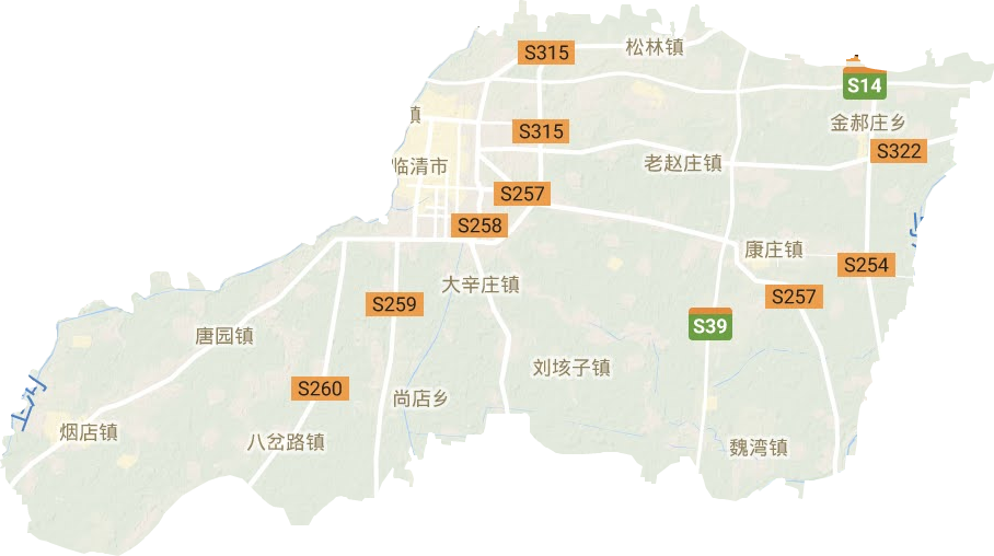臨清市地形圖