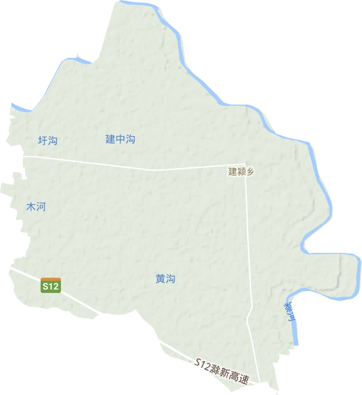 建潁鄉(xiāng)地形圖