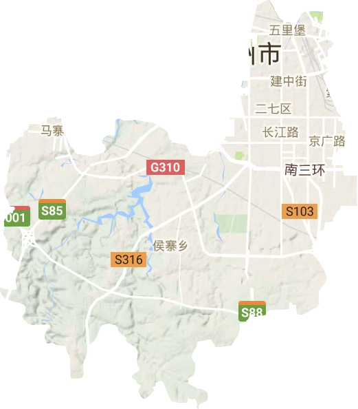 二七區(qū)地形圖