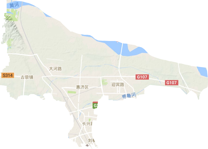 惠濟(jì)區(qū)地形圖