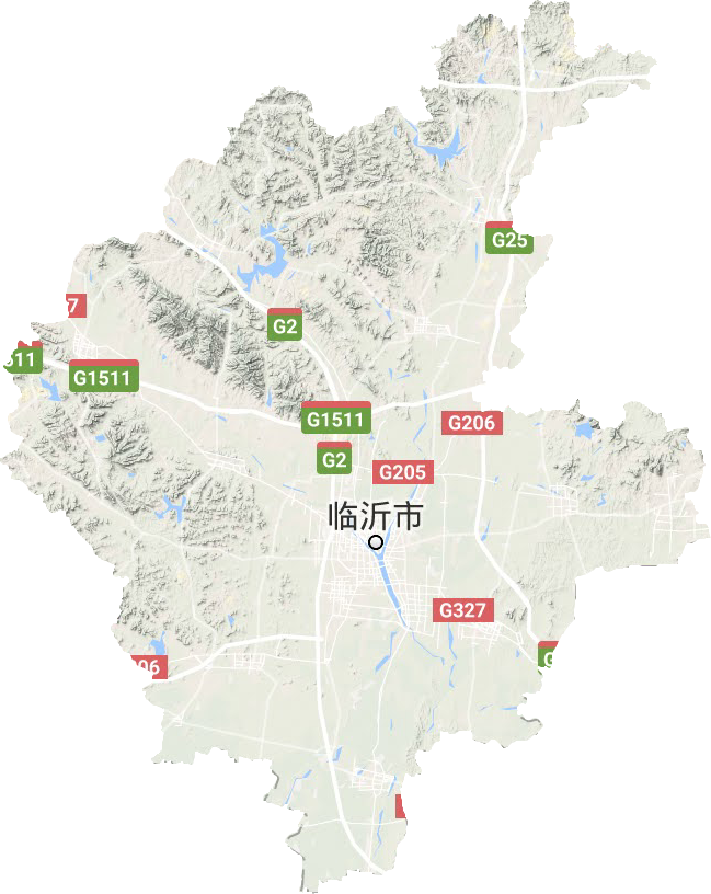 臨沂市地形圖