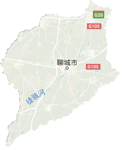 聊城市地形圖