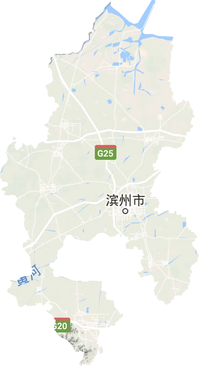 濱州市地形圖