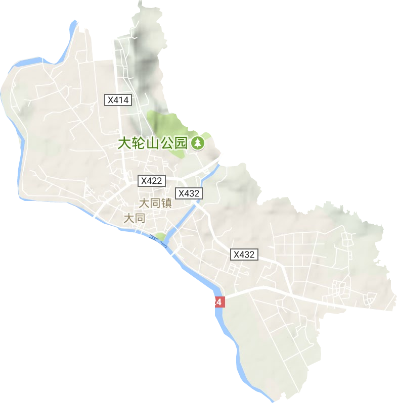 大同街道地形圖