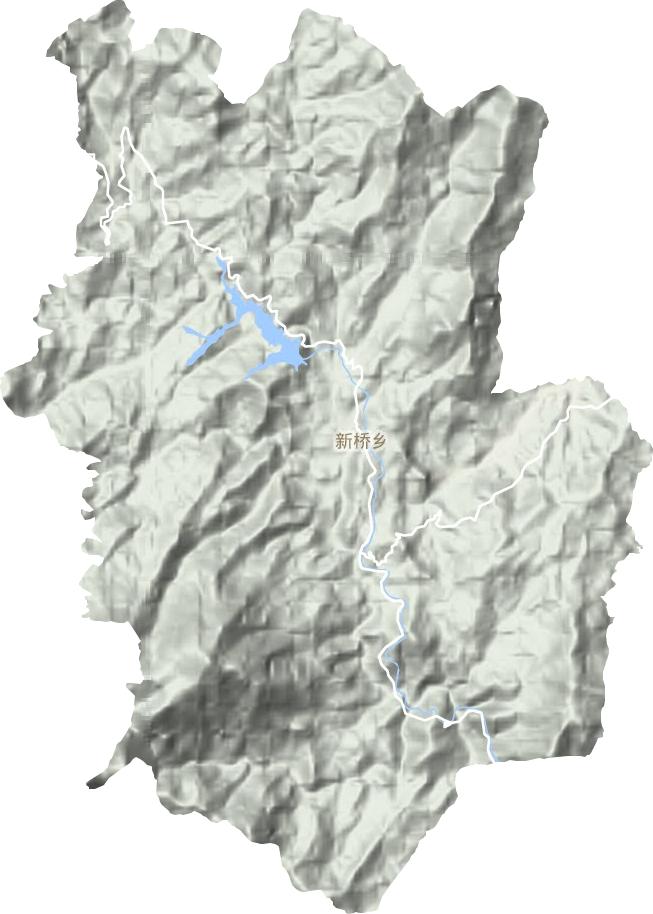 新橋鄉(xiāng)地形圖