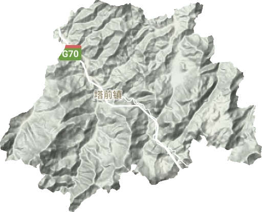 塔前鎮地形圖