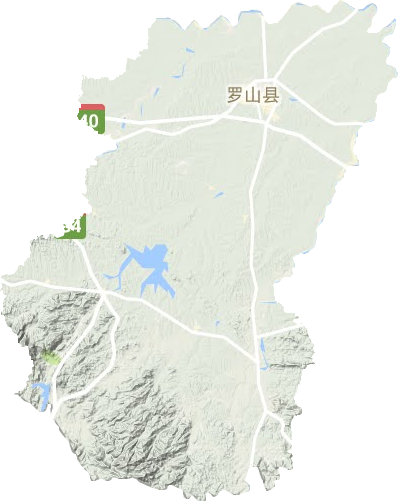 羅山縣地形圖