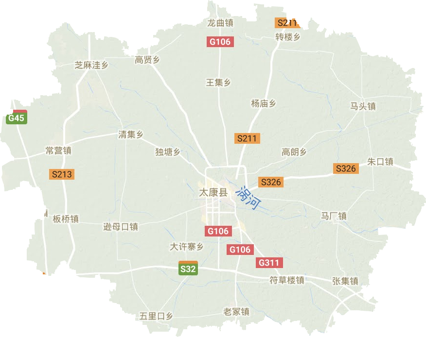 太康縣地形圖