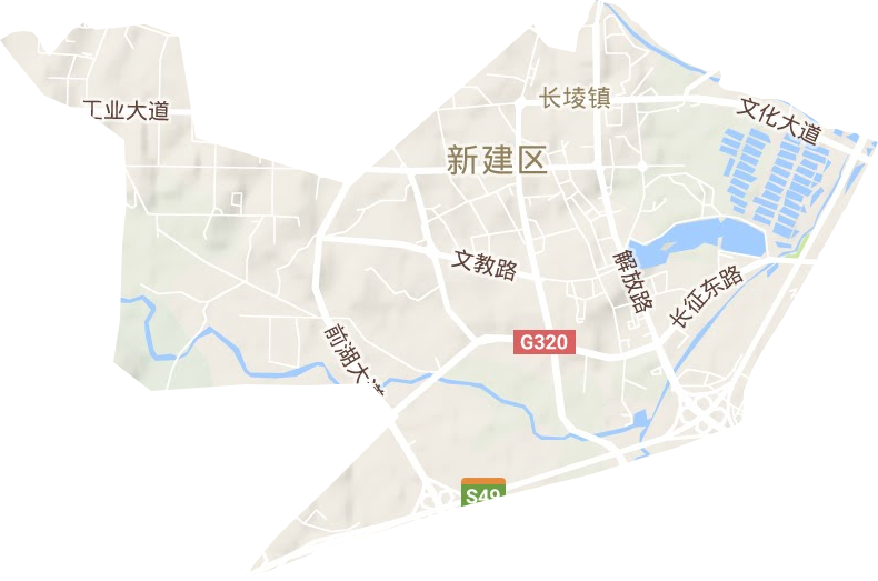 長堎鎮地形圖