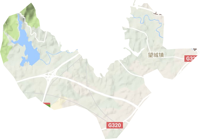 望城鎮地形圖