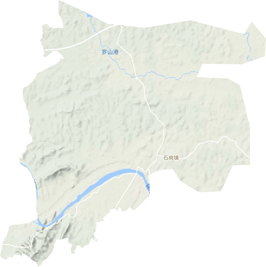 石崗鎮地形圖