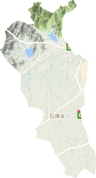 石埠鎮地形圖