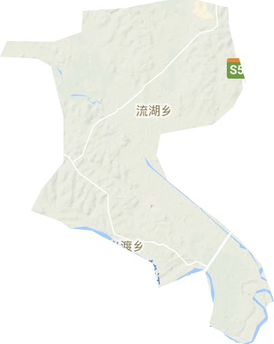 流湖鄉(xiāng)地形圖
