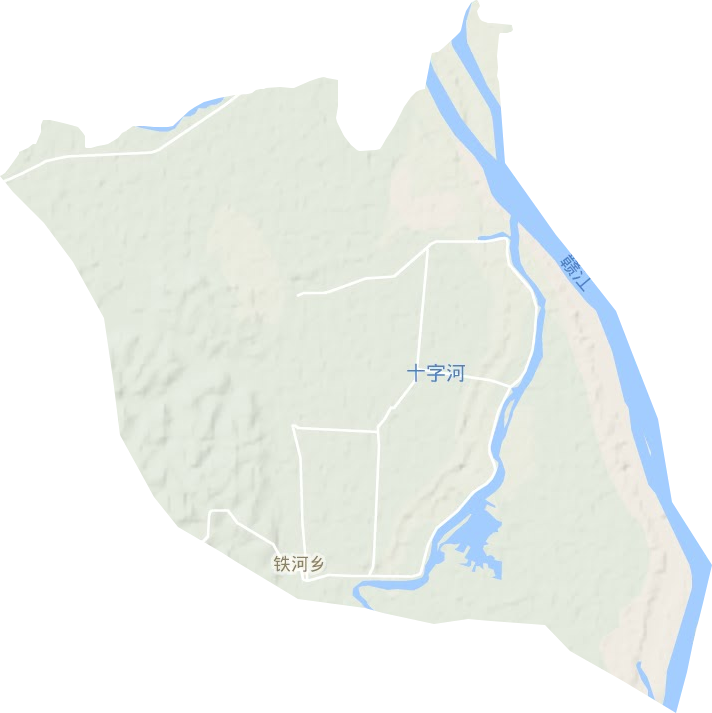 鐵河鄉地形圖