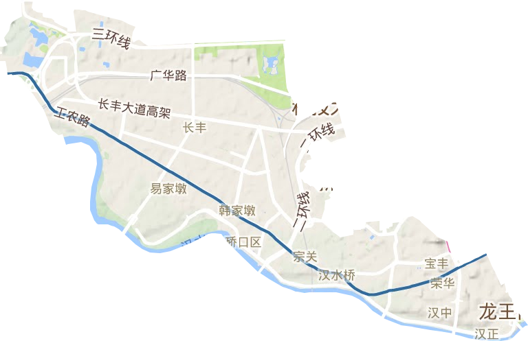硚口區地形圖
