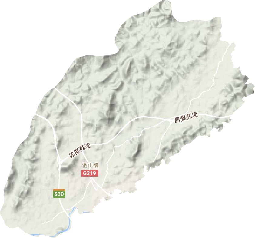 金山鎮地形圖
