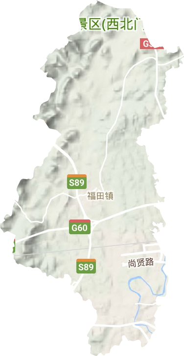 福田鎮地形圖