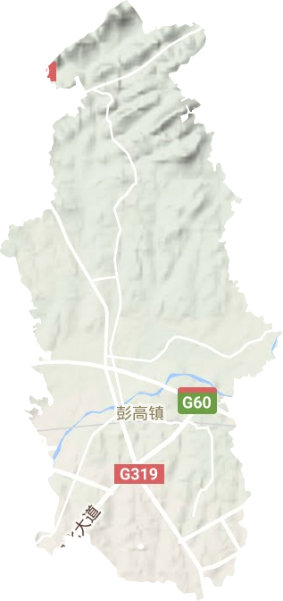 彭高鎮地形圖